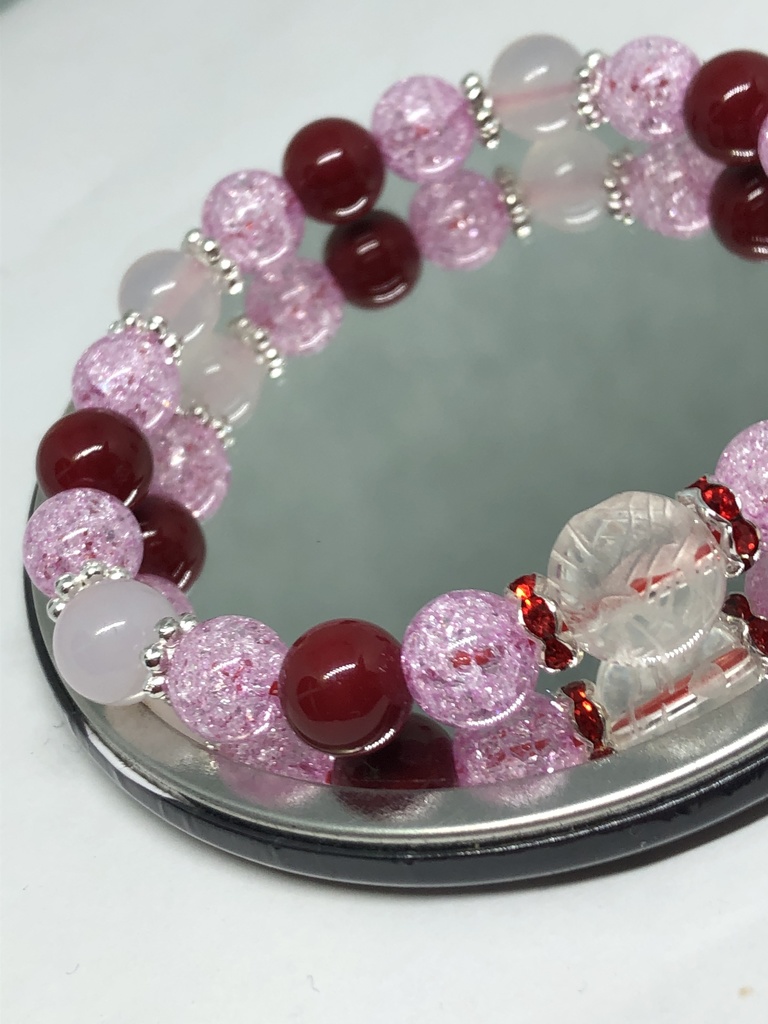 五本爪龍水晶★お洒落ブレスレット★開運★パワーストーン天然石