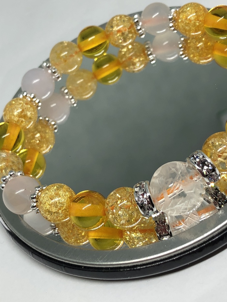 男女★五本爪龍水晶★開運★お洒落ブレスレット★パワーストーン 天然石