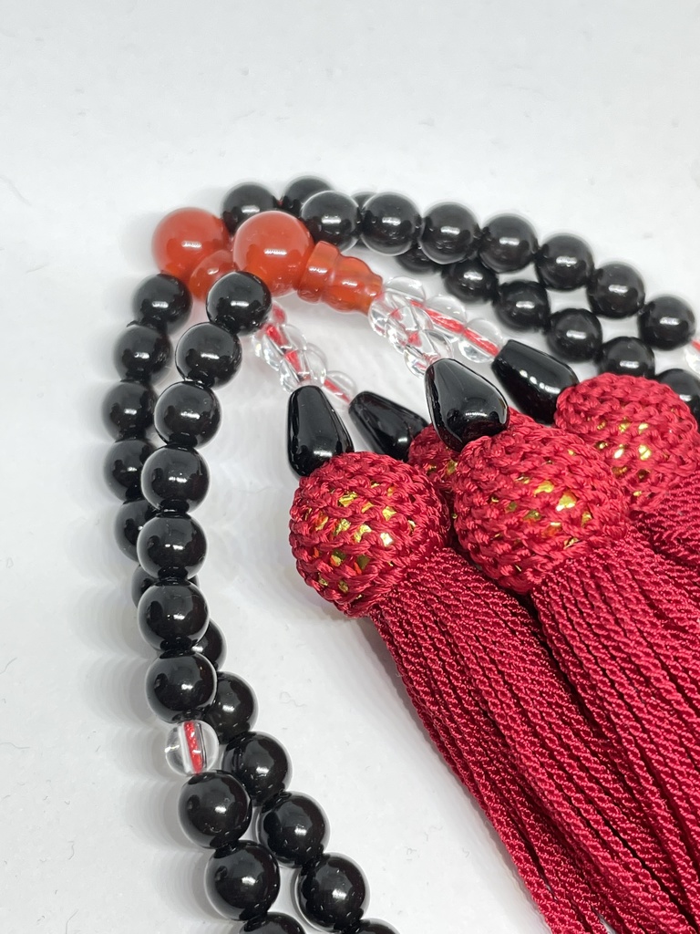 全宗派共通✳︎本式108珠念珠✳︎染め赤珊瑚✳︎数珠