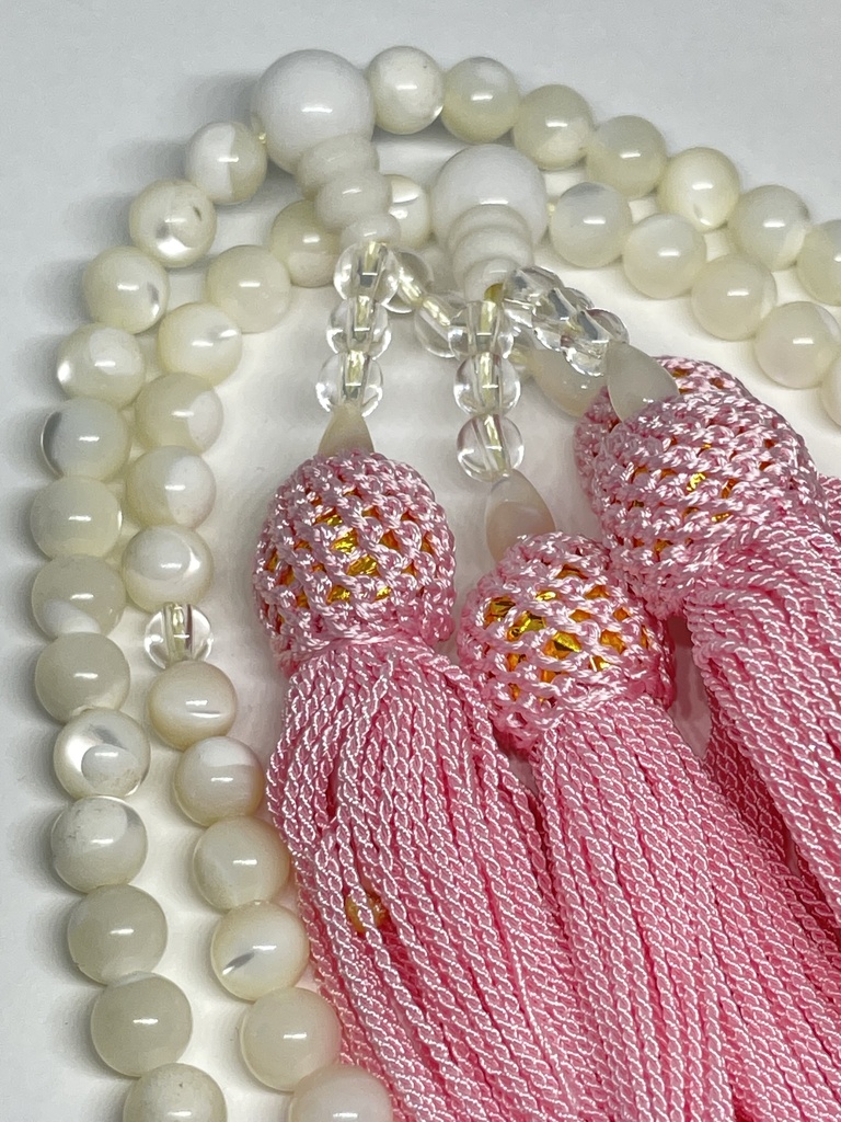 全宗派共通✳︎本式108珠念珠✳︎シリシャスシスト&マザーオブパール✳︎数珠