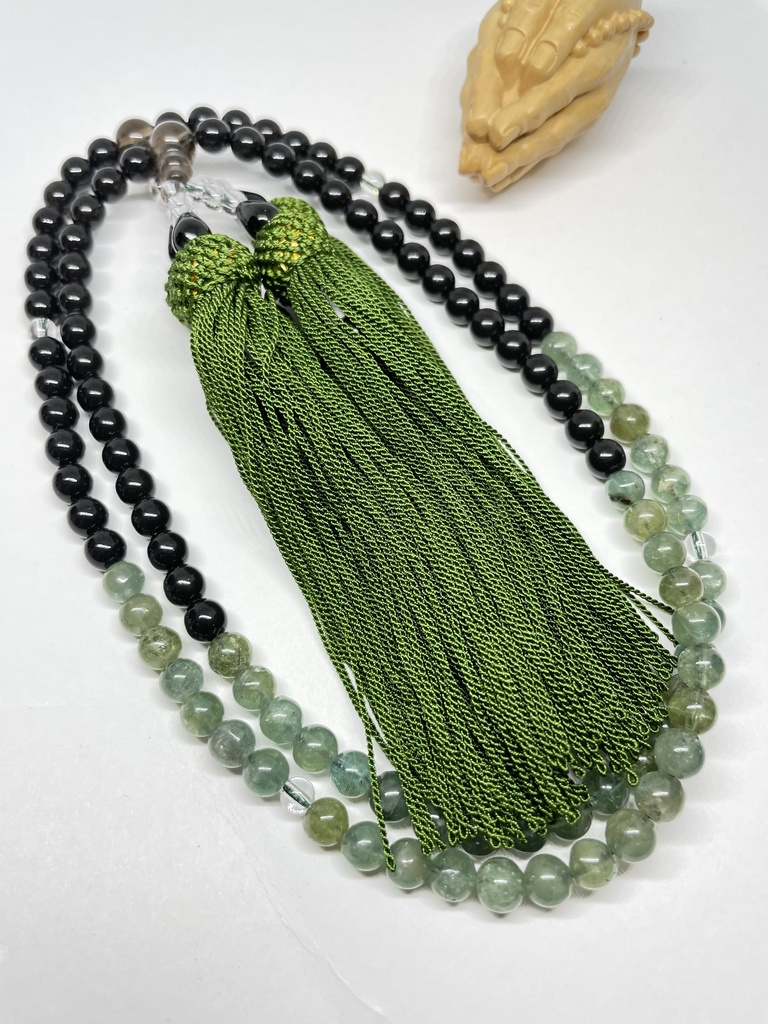 全宗派共通✳︎本式108珠念珠✳︎グリーンカイヤナイト✳︎数珠