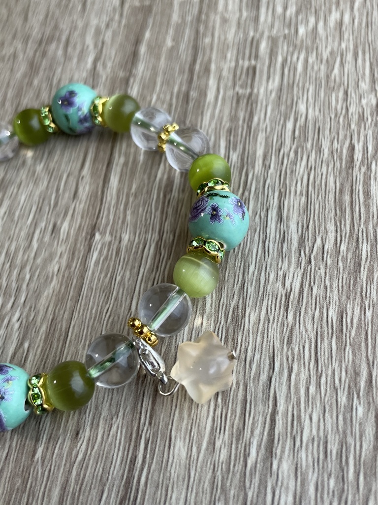 花柄 デザインブレスレット お洒落