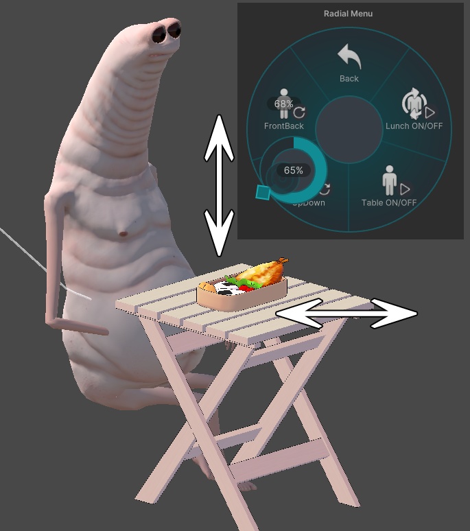 【MA対応】手作りお弁当+風船付き【VRC】