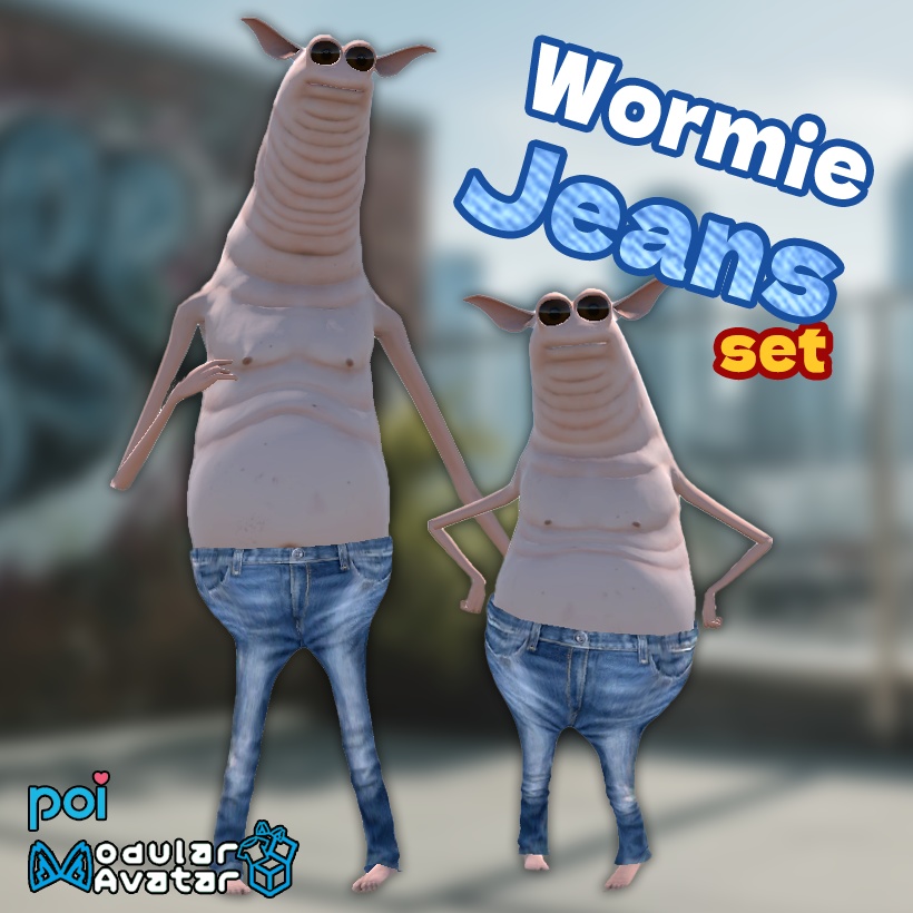 [Wormiesock用]Wormie jeans set