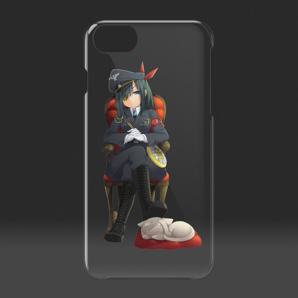 暇劇、柊りん(軍服:クリアiPhoneケース)