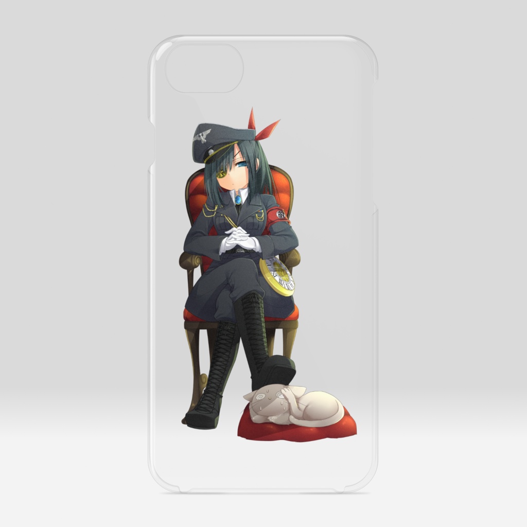 暇劇、柊りん（軍服：クリアiPhoneケース）