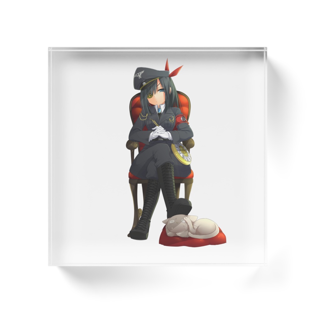 暇劇、柊りん(軍服:アクリルブロック)