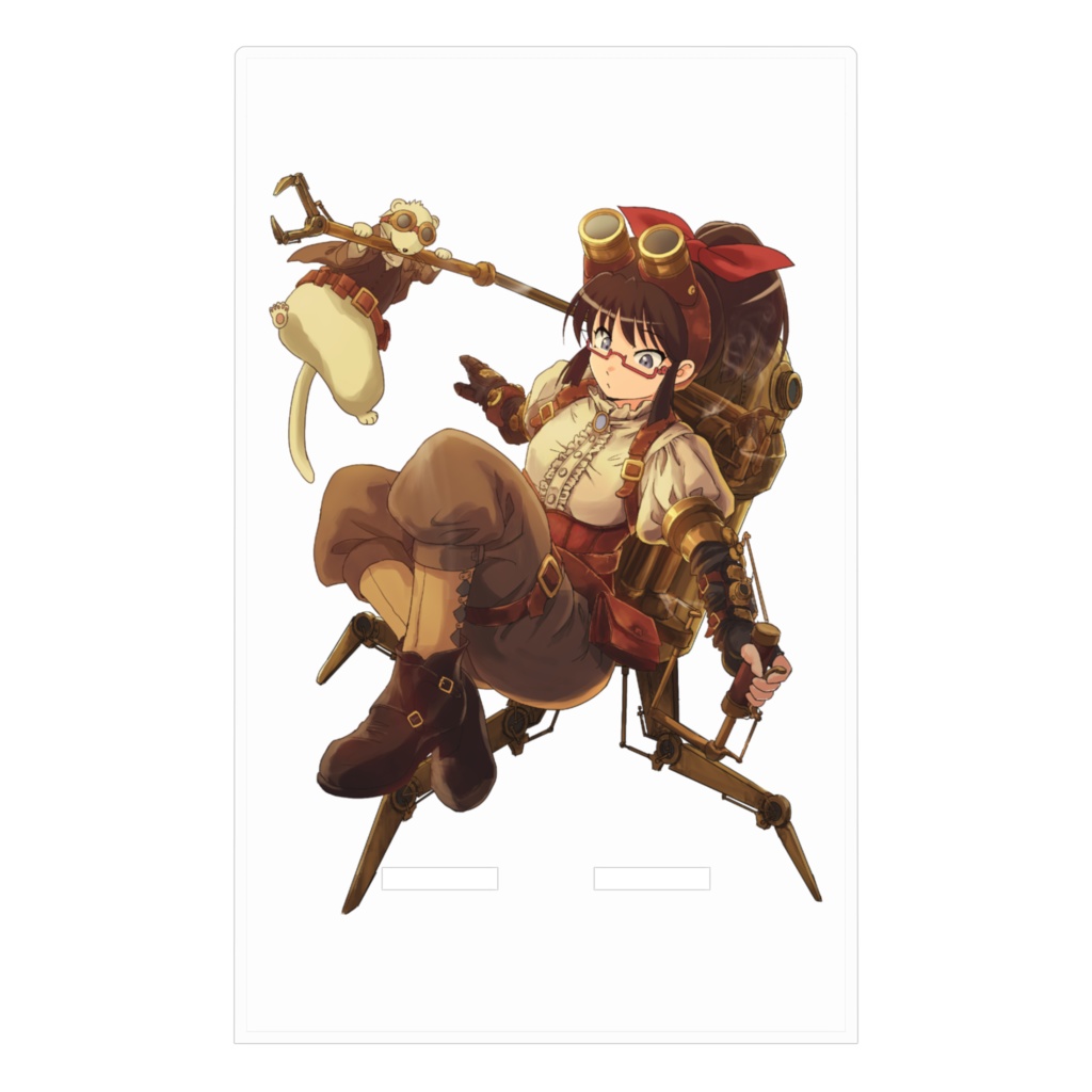 暇劇、柊りん(スチームパンク:アクリルスマホスタンド)