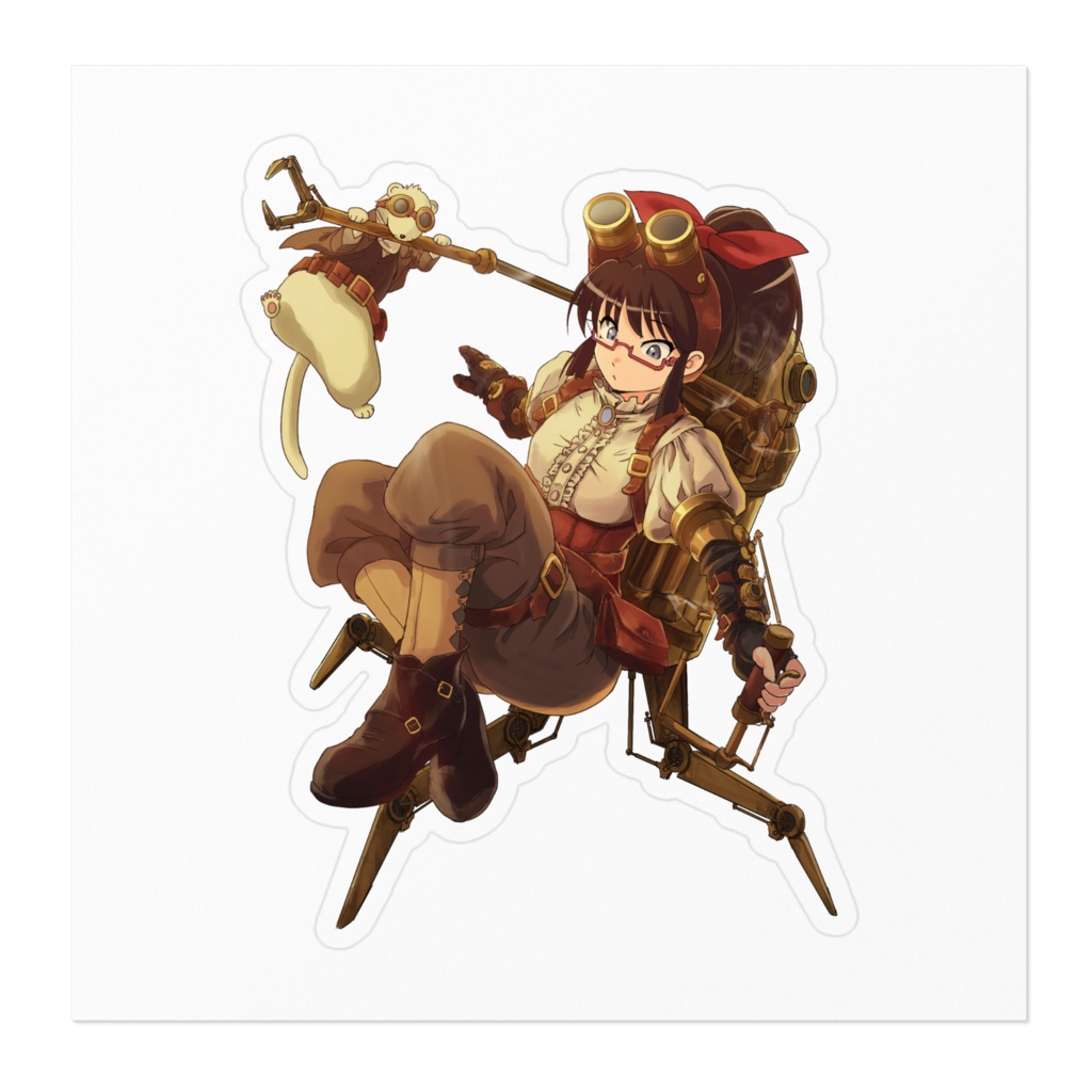 暇劇、柊りん(スチームパンク:ステッカー)