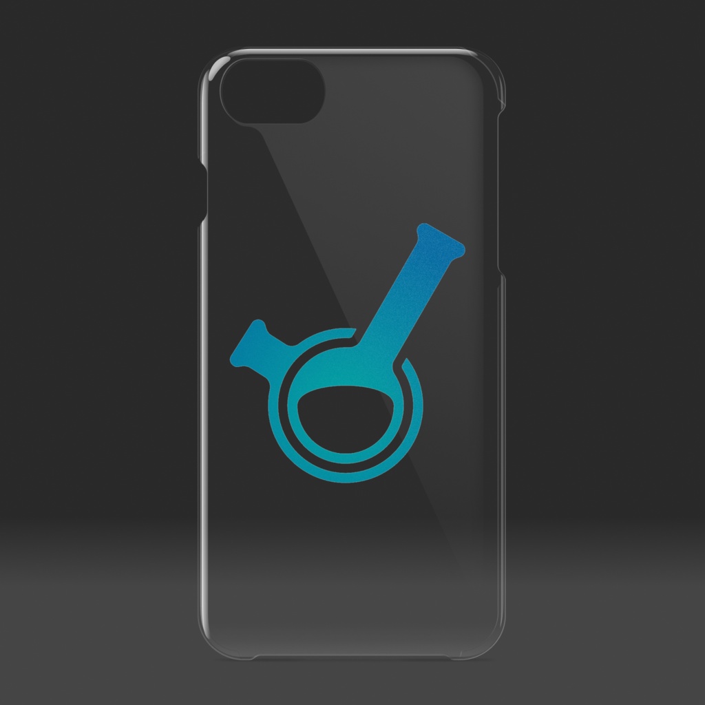 暇劇、ロゴ(クリアiPhoneケース)