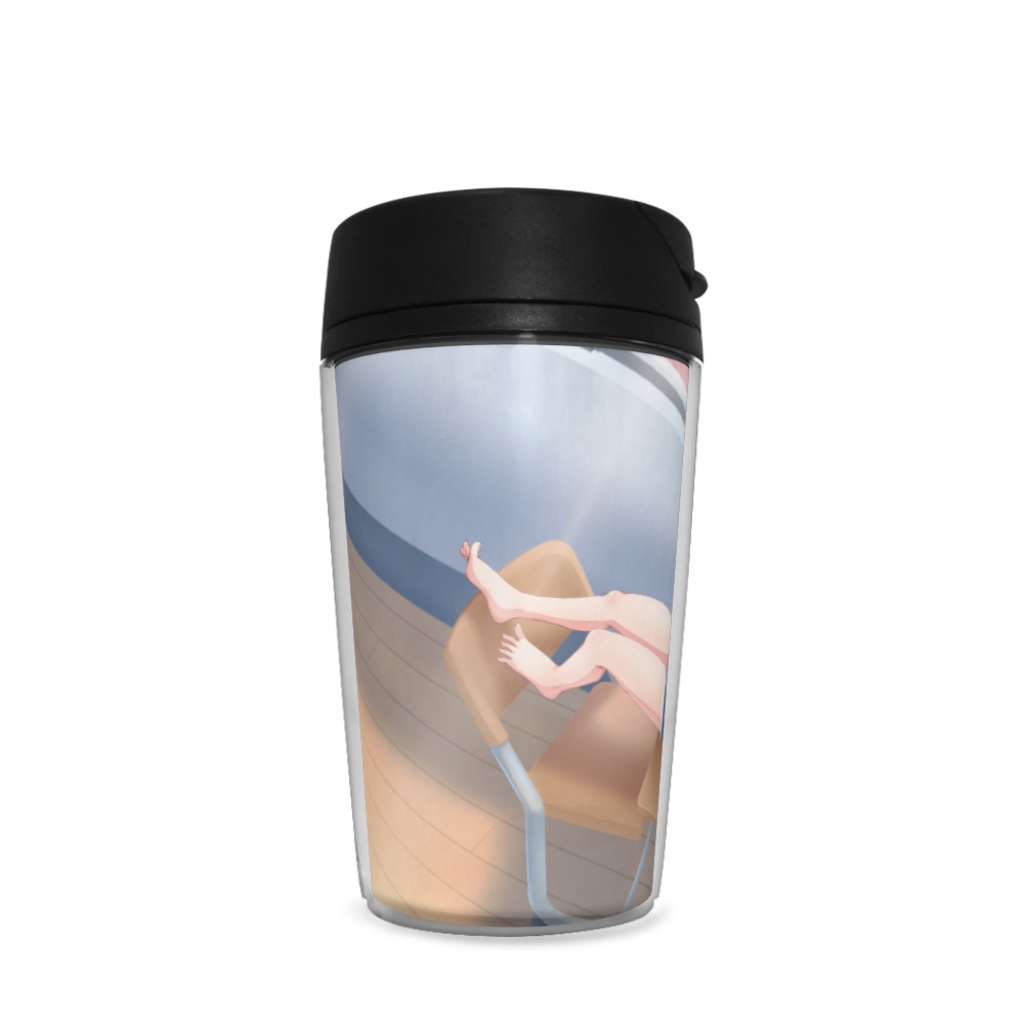 暇劇、柊りん(私服:タンブラー)