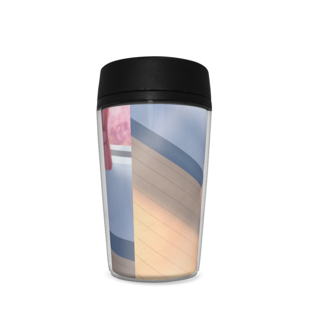 暇劇、柊りん(私服:タンブラー)