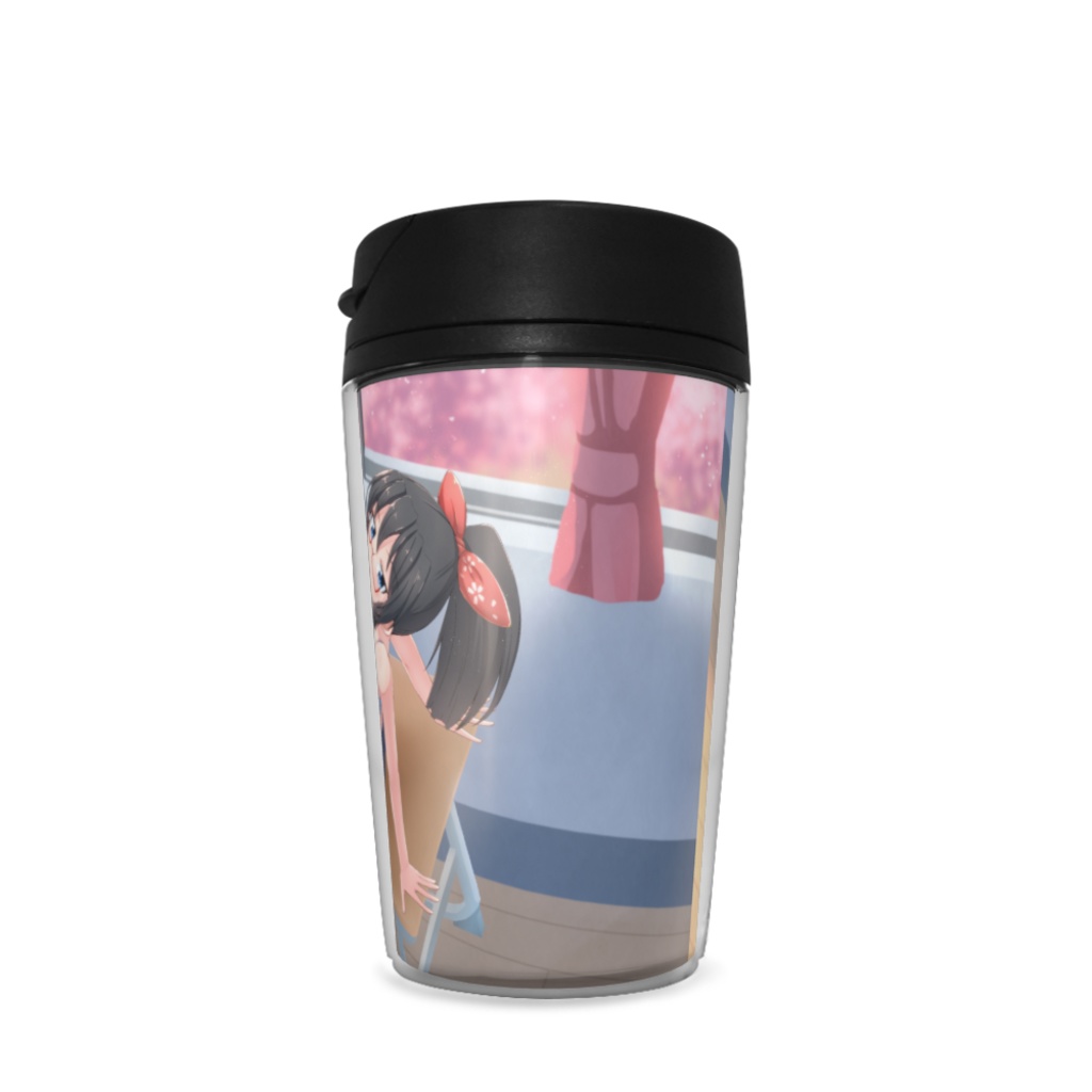 暇劇、柊りん(私服:タンブラー)