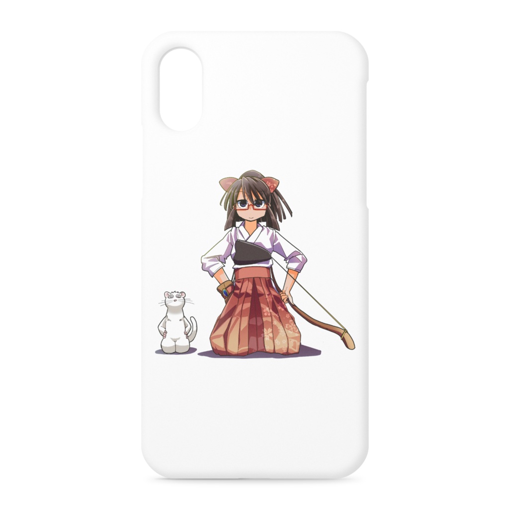 暇劇、柊りん(弓道着B:iPhoneケース)