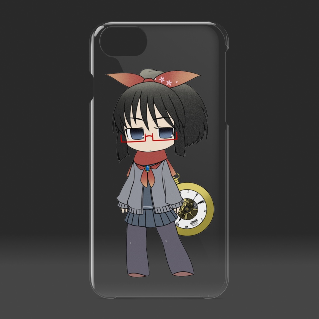 暇劇、柊りん(デフォルメA:クリアiPhoneケース)