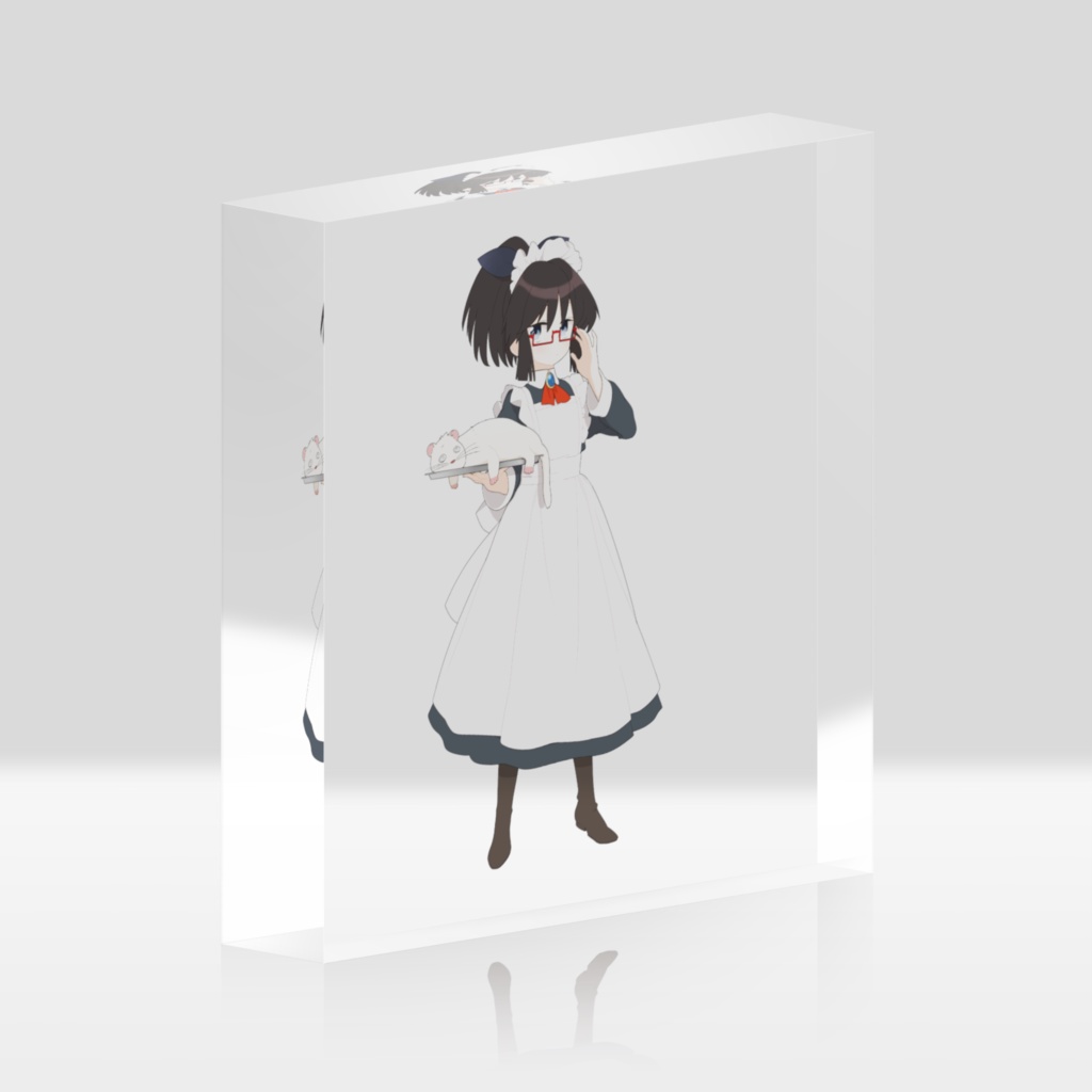 暇劇、柊りん（メイド服：アクリルブロック）