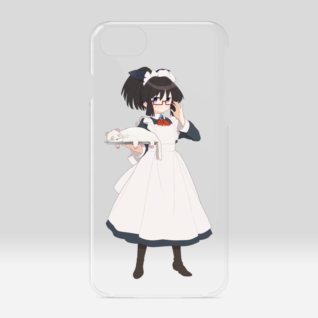 暇劇、柊りん（メイド服：クリアiPhoneケース）
