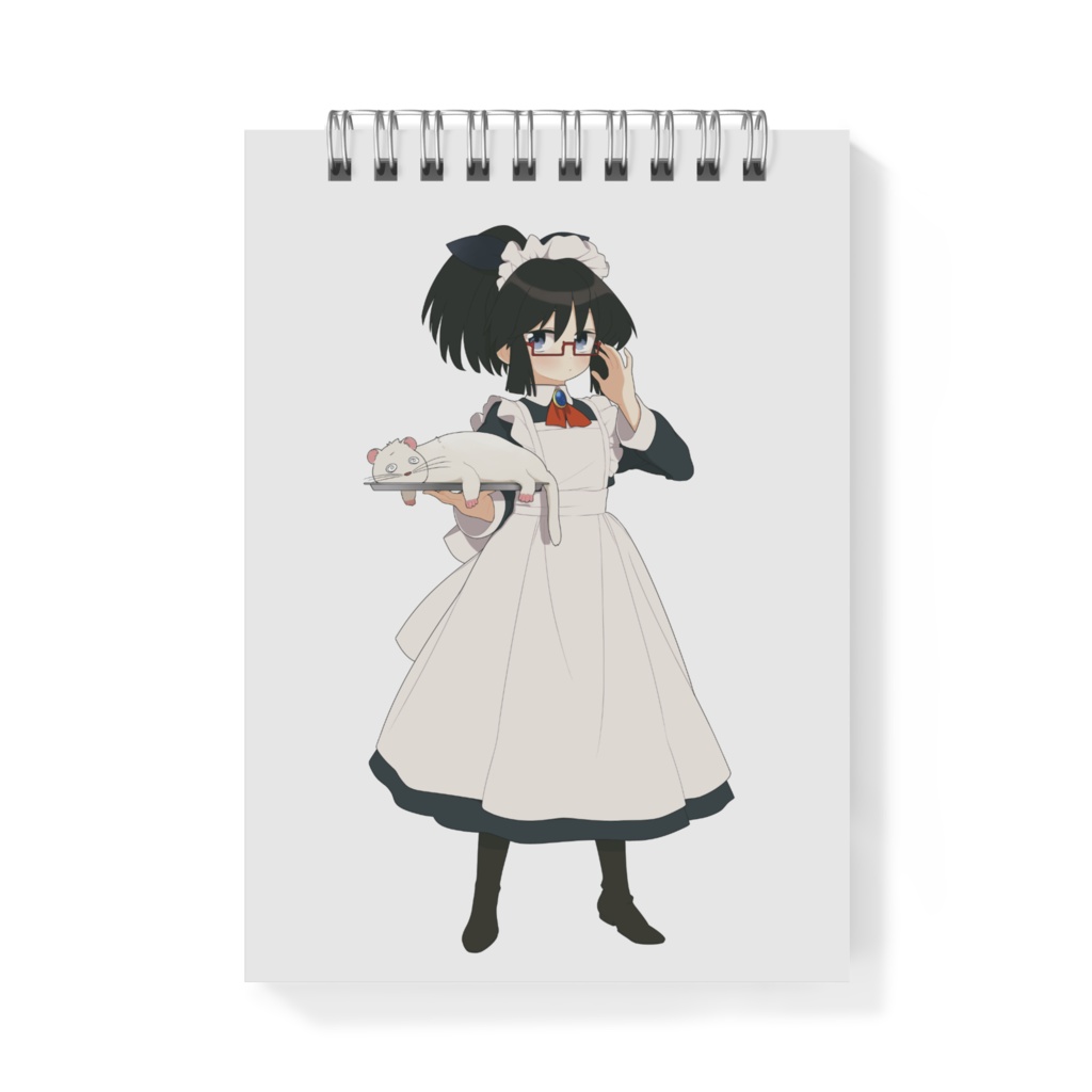 暇劇、柊りん（メイド服：メモ帳）