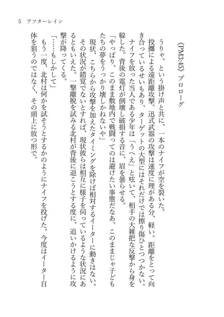 【通販休止中】アフターレイン