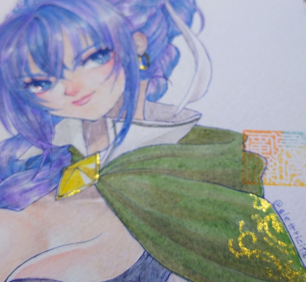 【水彩イラスト】リナリア/アネモネ