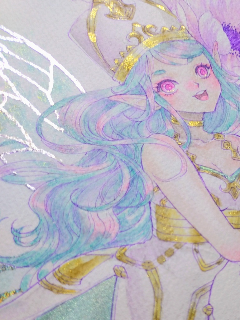 【水彩イラスト】リナリア/アネモネ