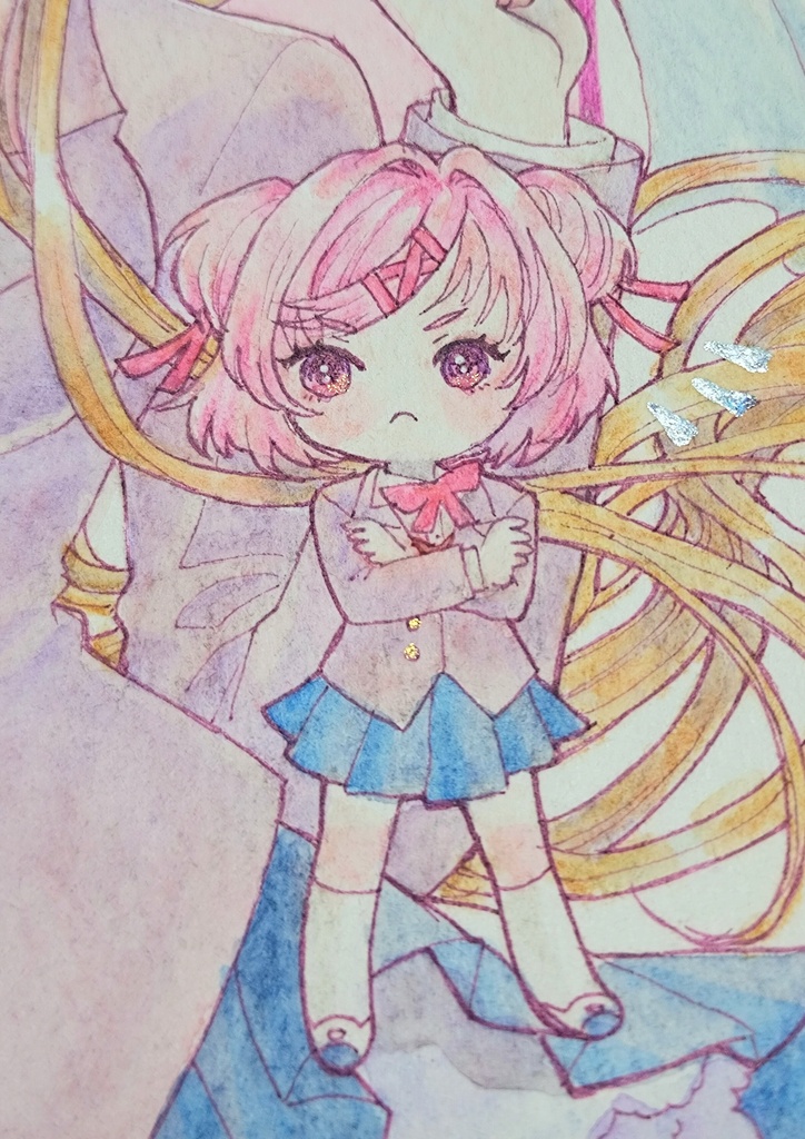【水彩イラスト】DDLC/ウィズダフネ/アークR