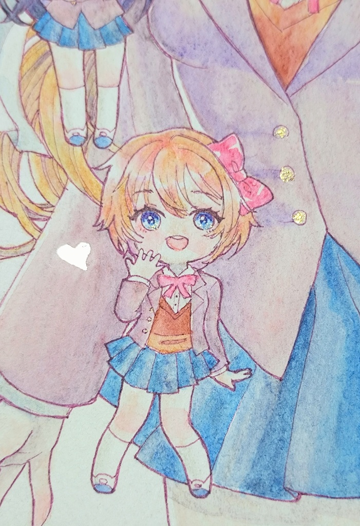 【水彩イラスト】DDLC/ウィズダフネ/アークR