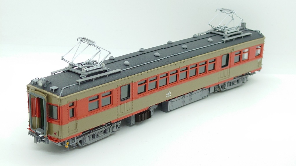 1/80 森林公園のサヤ8001(ボディ・床下キット)※台車枠付き