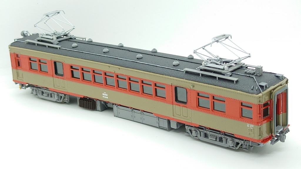 1/80 森林公園のサヤ8001(ボディ・床下キット)※台車枠付き