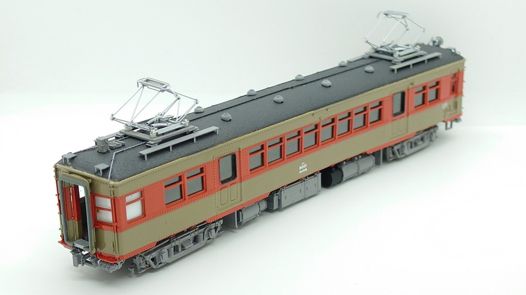 1/80 森林公園のサヤ8001(ボディ・床下キット)※台車枠付き