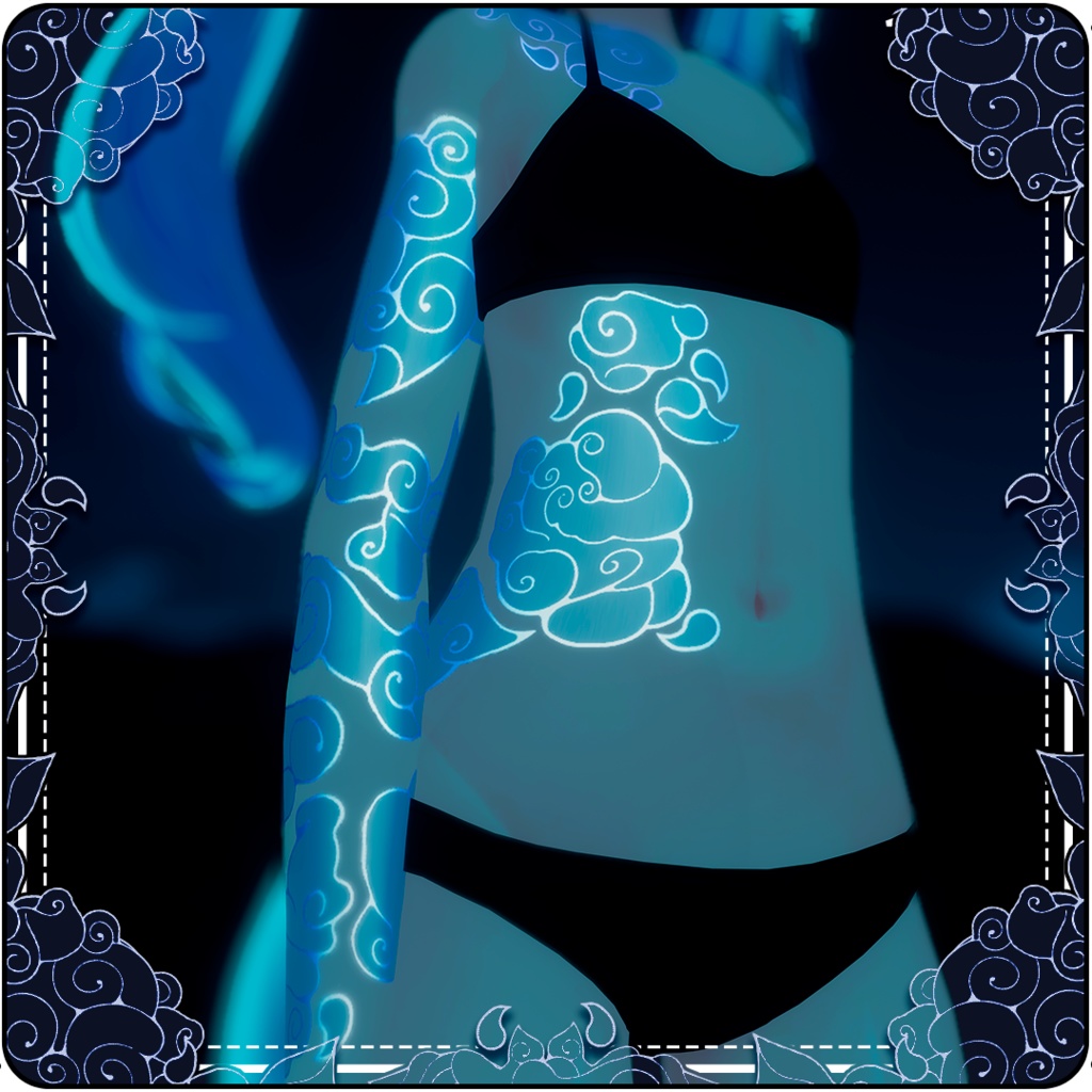 Texture for Karin's avatar of Jinx's tatto カリン・ボディ・テクスチャーJINX