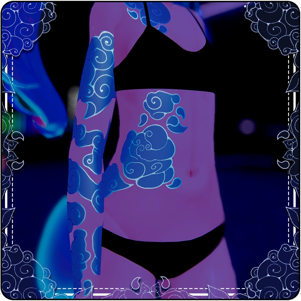 Texture for Karin's avatar of Jinx's tatto カリン・ボディ・テクスチャーJINX