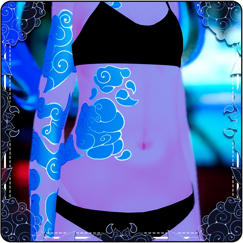 Texture for Karin's avatar of Jinx's tatto カリン・ボディ・テクスチャーJINX
