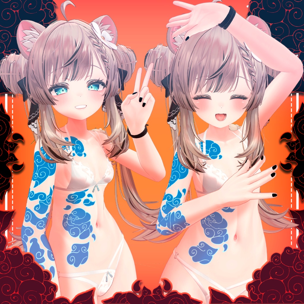 Texture for Manuka avatars of Jinx's/ "JinxのManukaアバターのためのテクスチャ