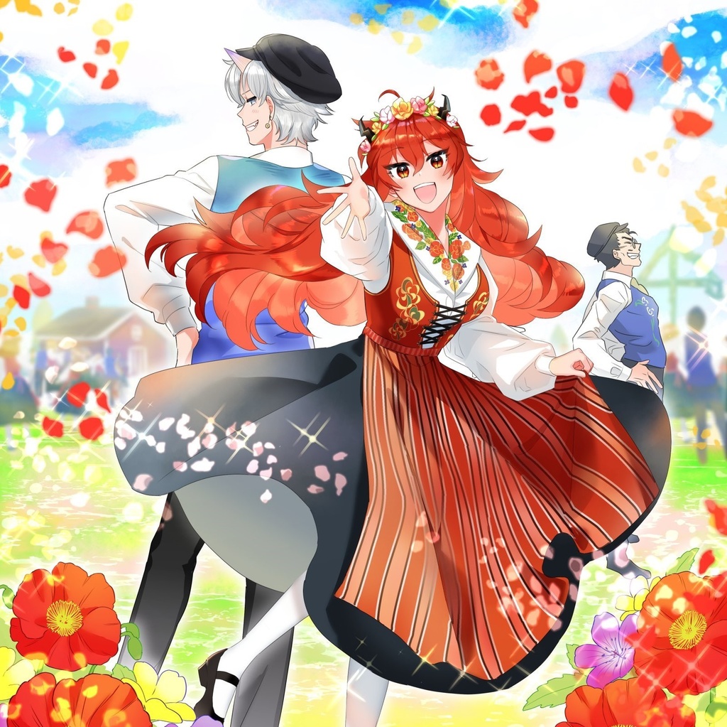 【ステッカー】Summer Celebration/竜乃エナジー【#りゅうのおたから】