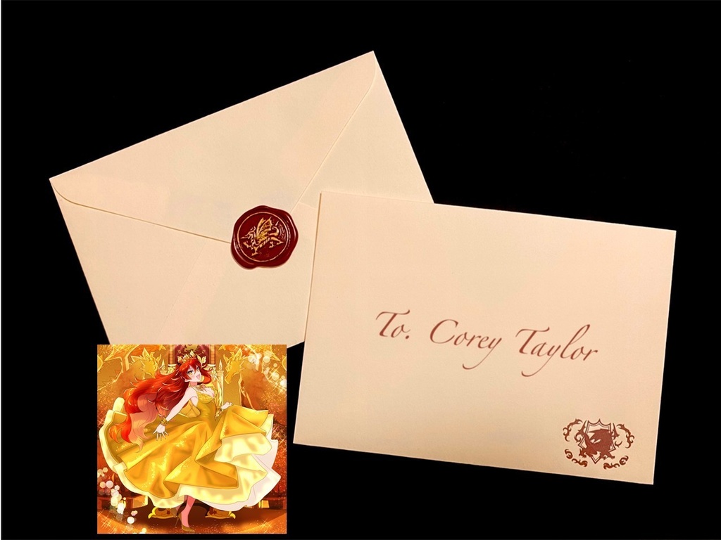 11月限定販売 New Gold Rush サイン入りステッカー 手書きメッセージカードセット りゅうのおたから 竜乃エナジーの宝物庫 Booth