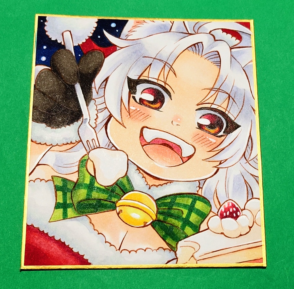 【創作】猫耳看板娘色紙【原画一点もの】