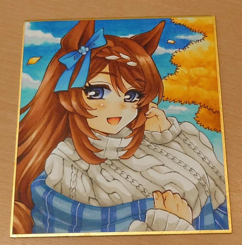 【ウマ娘】スーパークリーク色紙【原画1点もの】