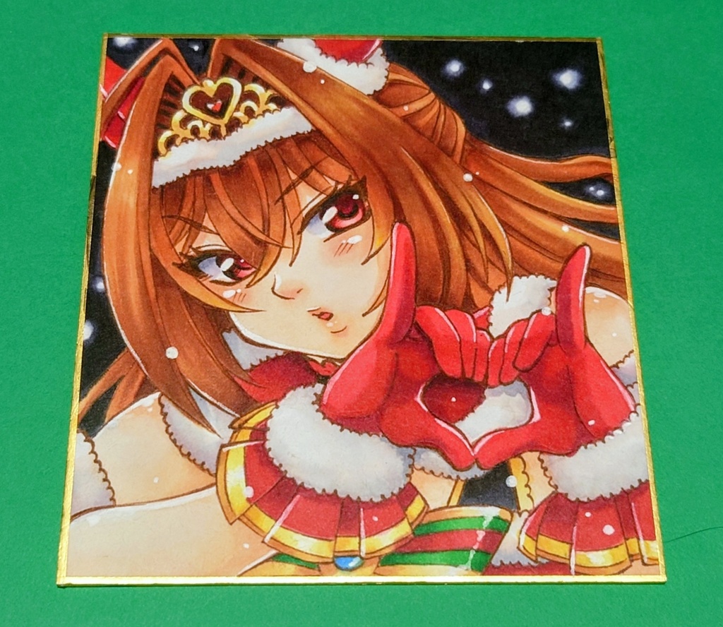 【ウマ娘】ダイワスカーレット色紙【原画1点もの】