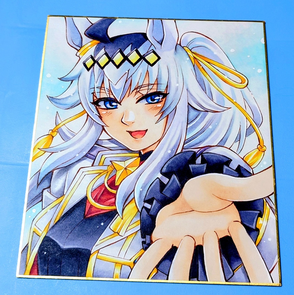 【ウマ娘】アルティメットオグリキャップ色紙【原画1点もの】