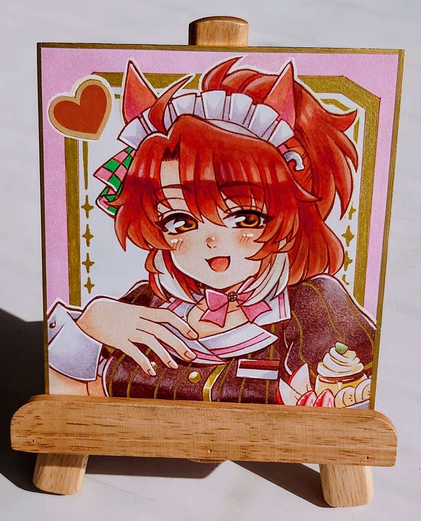 【ウマ娘】ダンツフレーム色紙【原画1点もの】