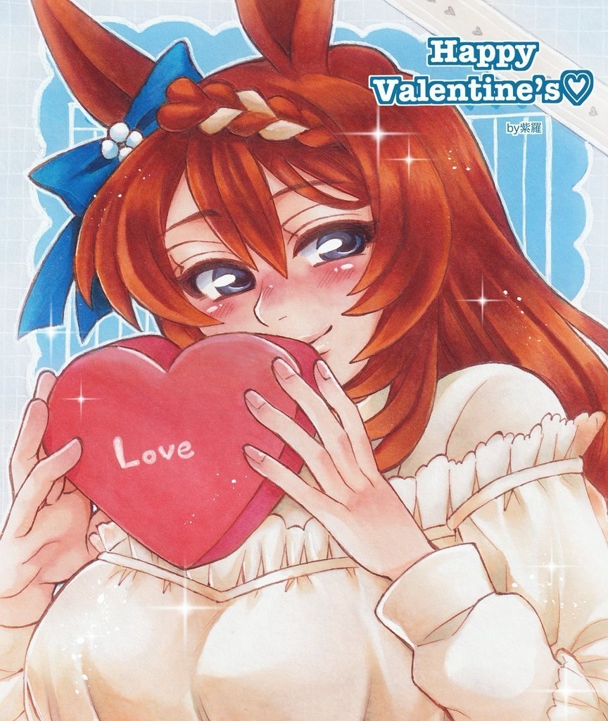 【ウマ娘】スーパークリークバレンタイン色紙【原画1点もの】