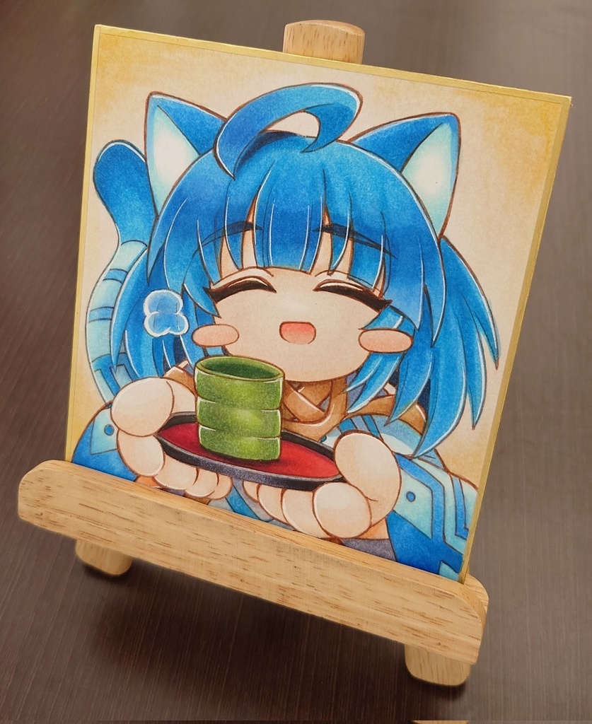 【受注制作】ネコマタ藍色紙【pixivリクエスト】