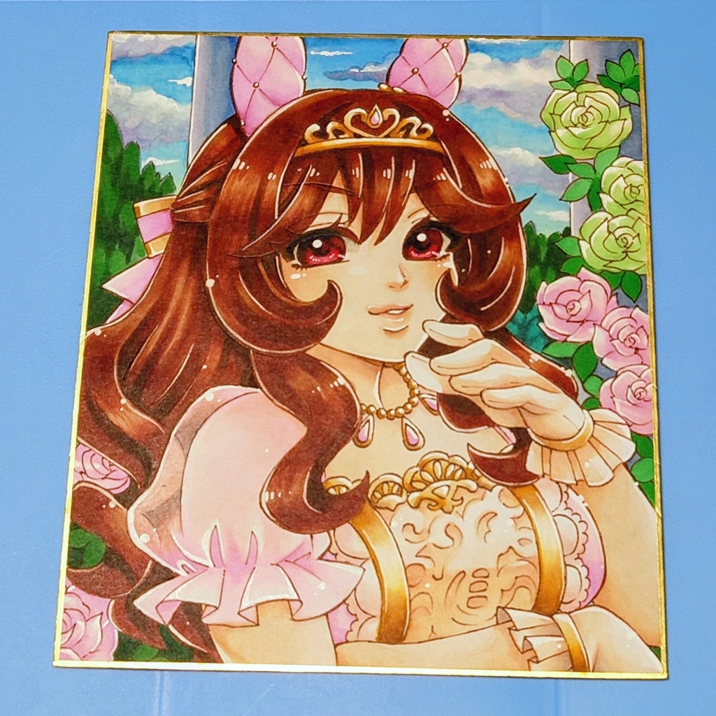 【ウマ娘】花嫁ジェンティルドンナ【原画1点もの】