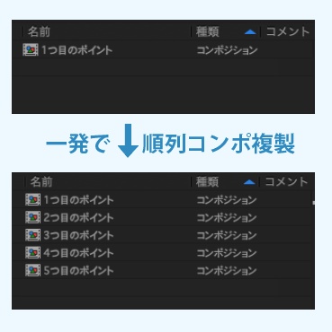 【AfterEffectsスクリプト】AutoRename