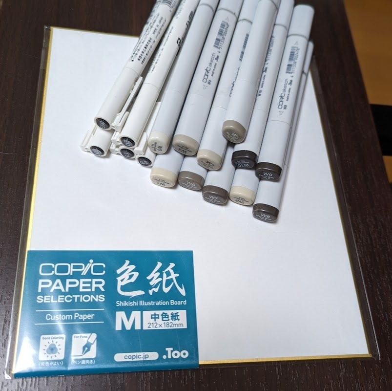 リクエスト色紙（モノクロ）