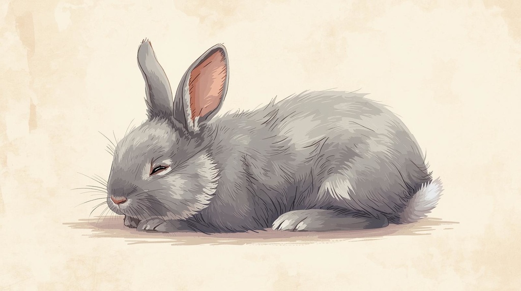 ネザーランドドワーフのゆったり休憩中