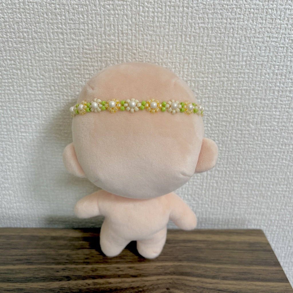 ぬいぐるみ用ビーズ花冠❁⃘