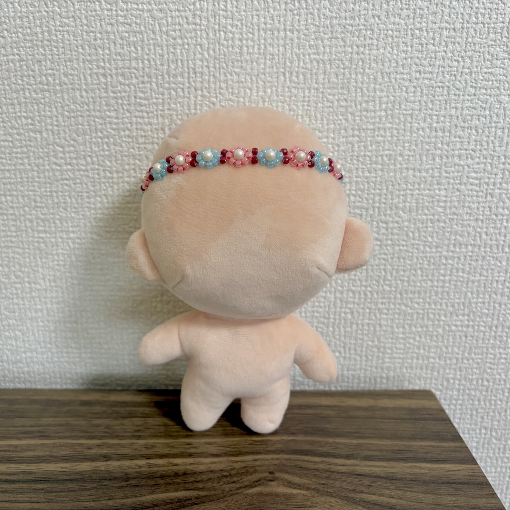 ぬいぐるみ用ビーズ花冠❁⃘