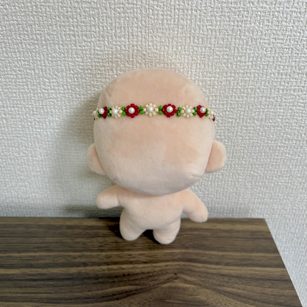 ぬいぐるみ用ビーズ花冠❁⃘